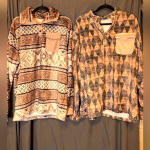 Two unbranded throw over sweaters